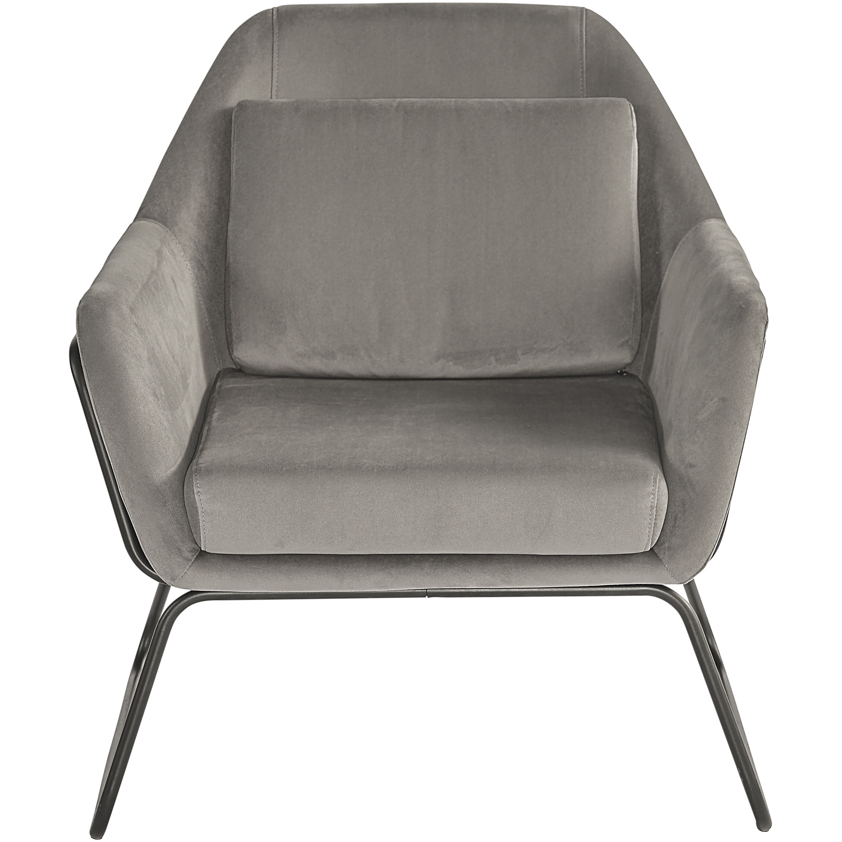 Watts Black / Antonio Charcoal Lounge Chair